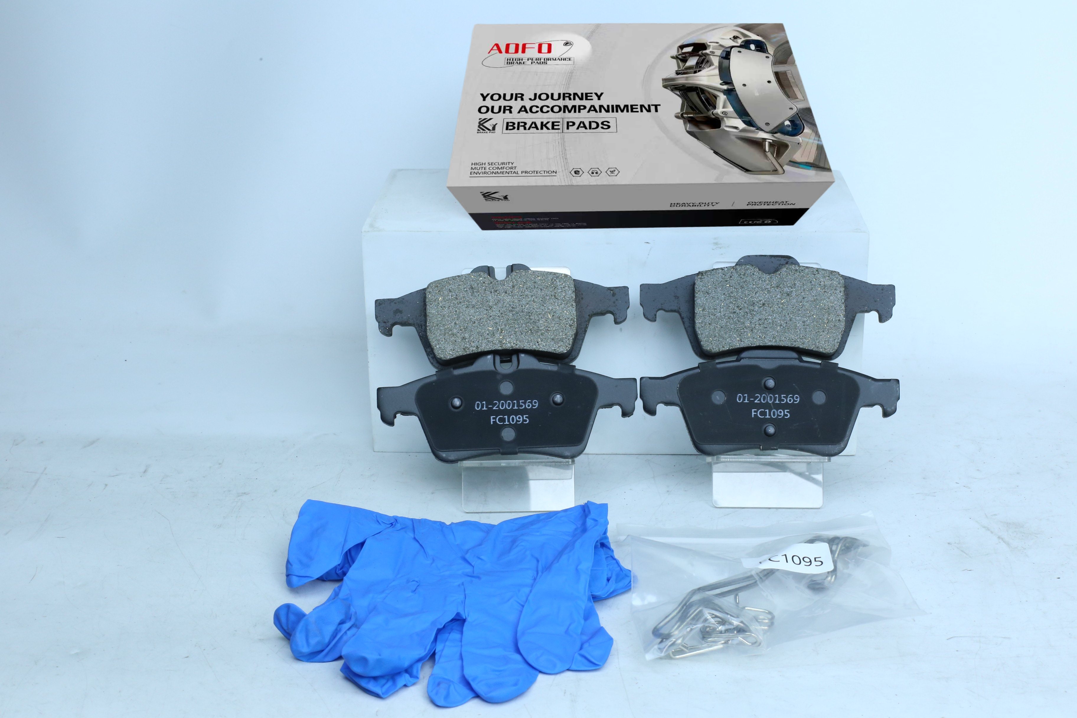 D1095 Rear Brake Pads for Ford Focus Kuga Mazda 3 Volvo C30 S40