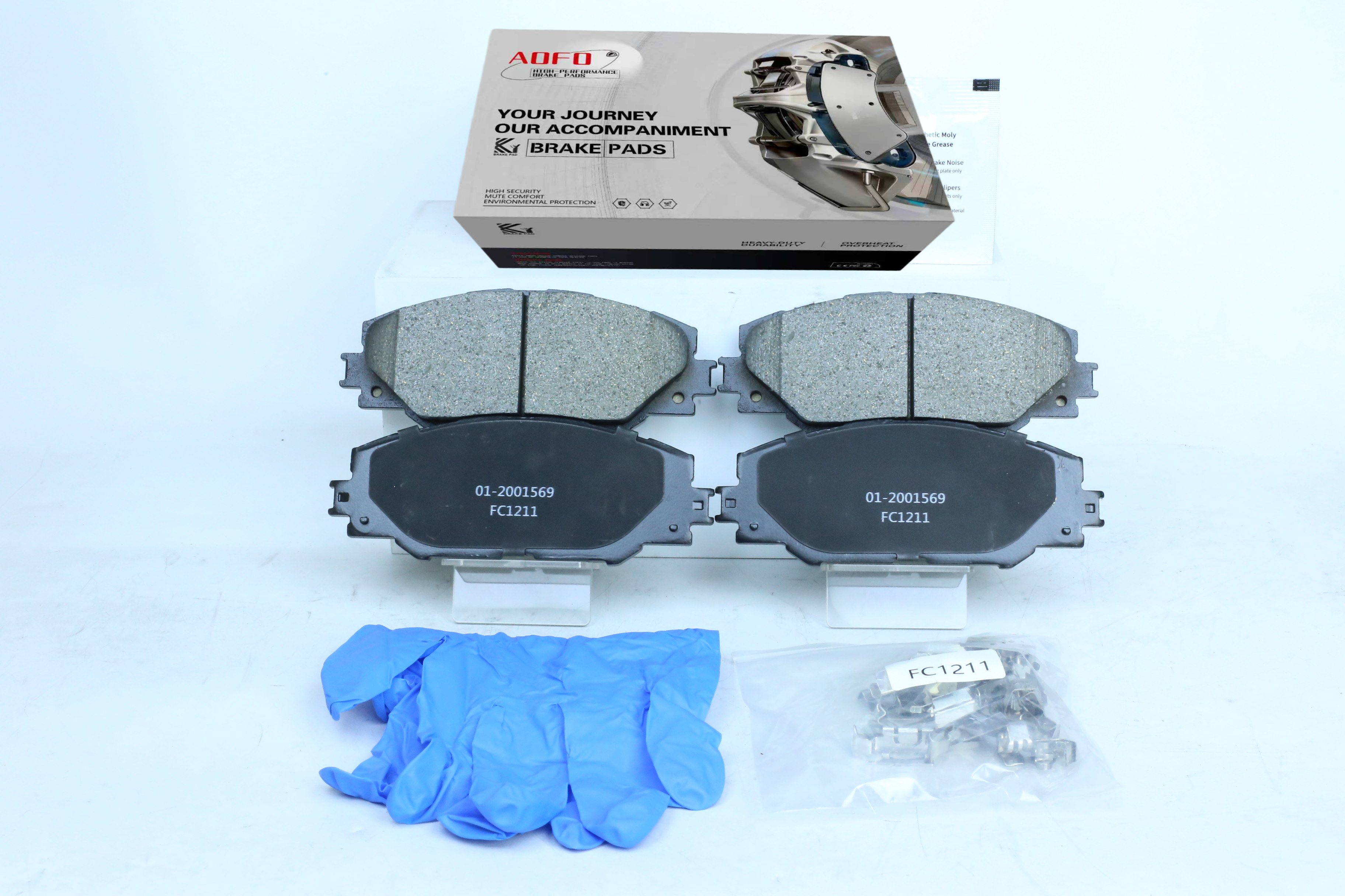 D1211 Rear Brake Pads for Toyota Corolla RAV4 Auris Prius