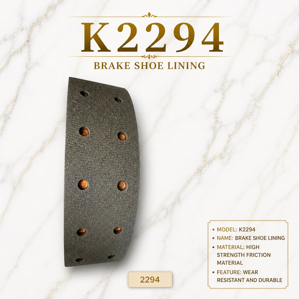 K2294 Brake shoe 04494-36100 TOYOTA