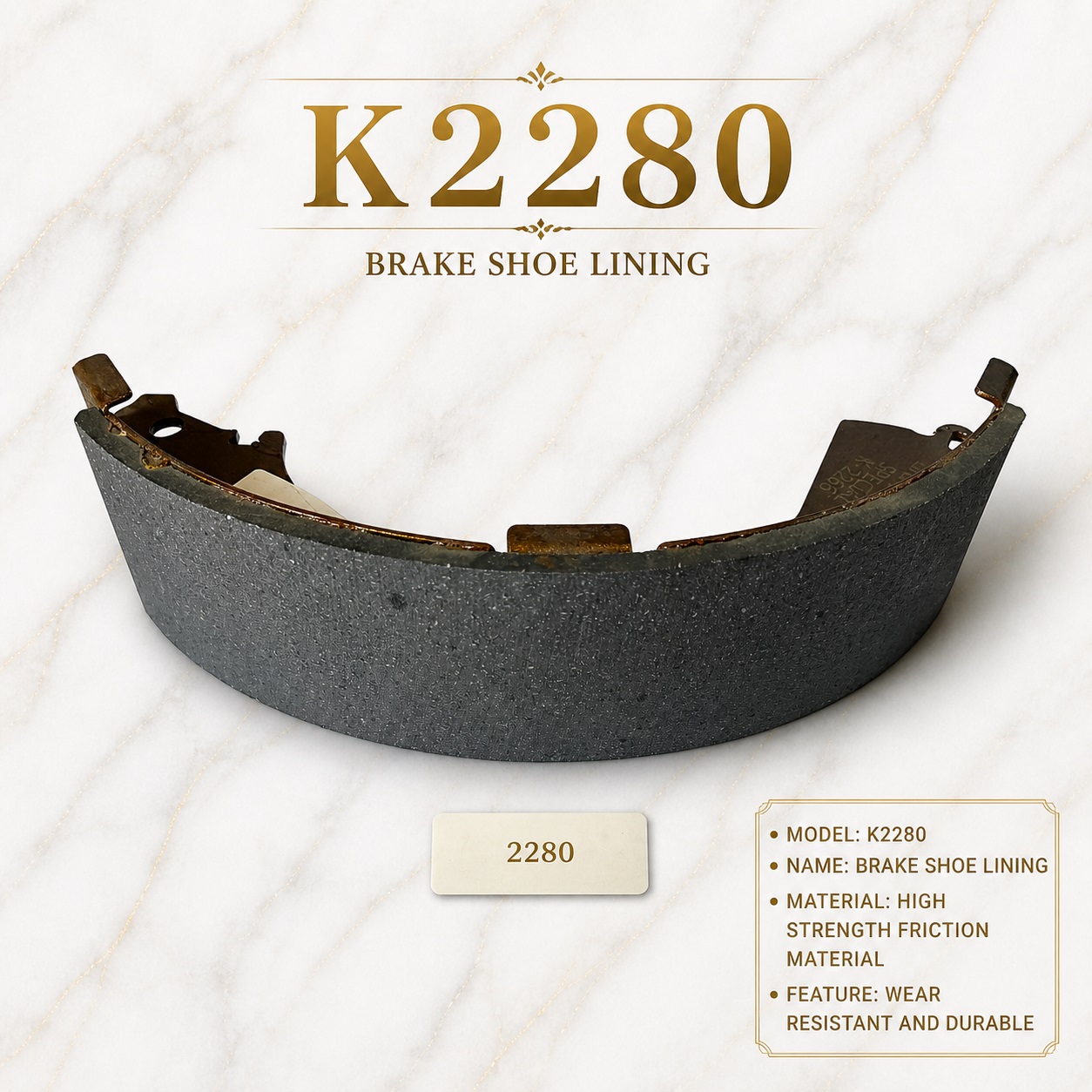 K2280 Brake shoe 04495-34020 TOYOTA