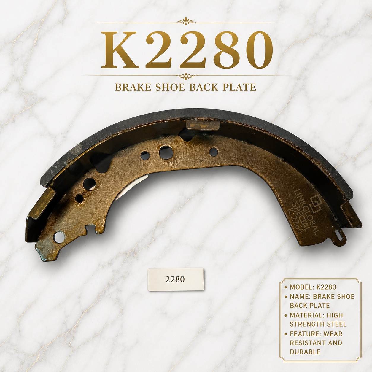 K2280 Brake shoe 04495-34020 TOYOTA