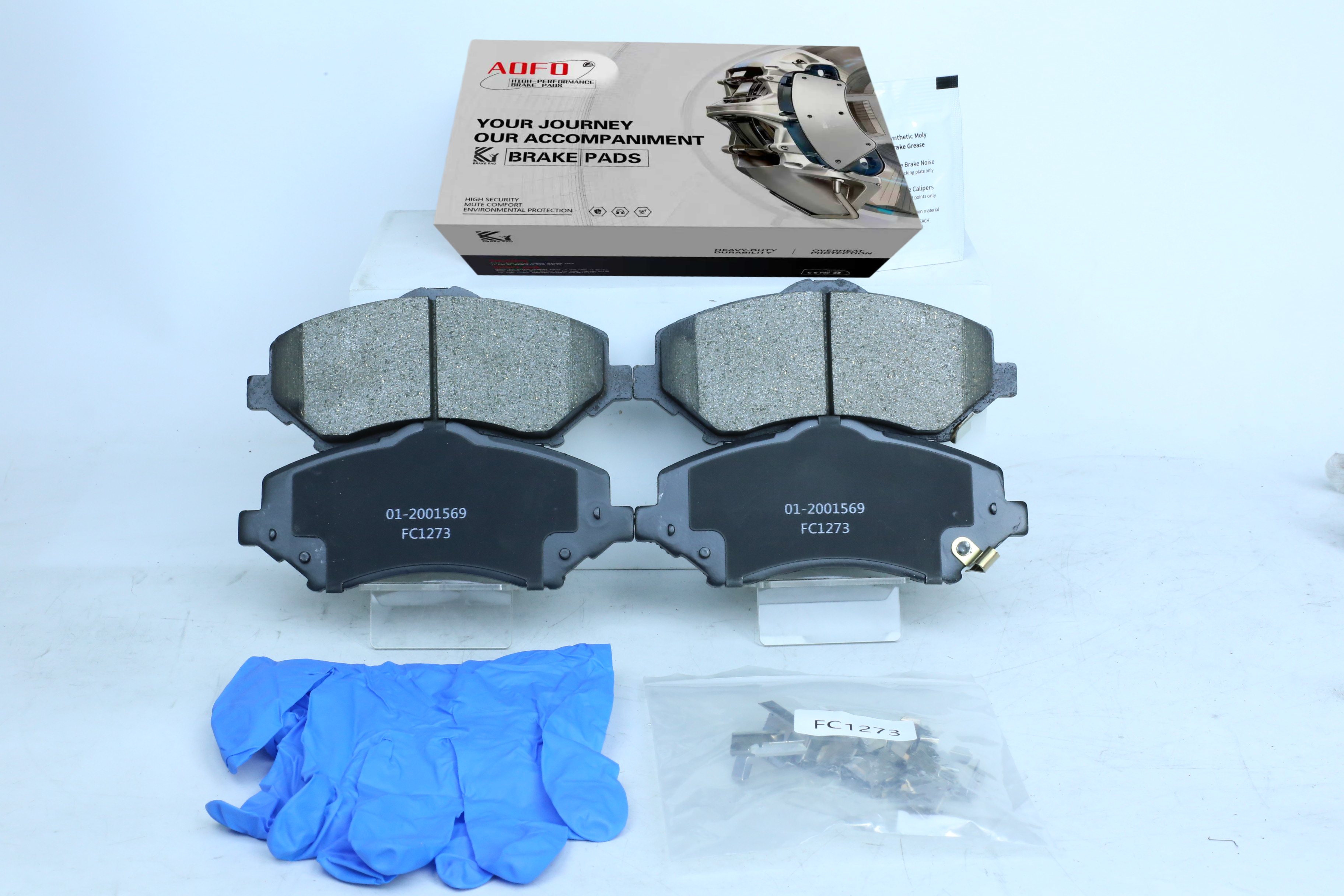 D1273 Front Brake Pads for Chrysler Dodge Jeep Ram Volkswagen