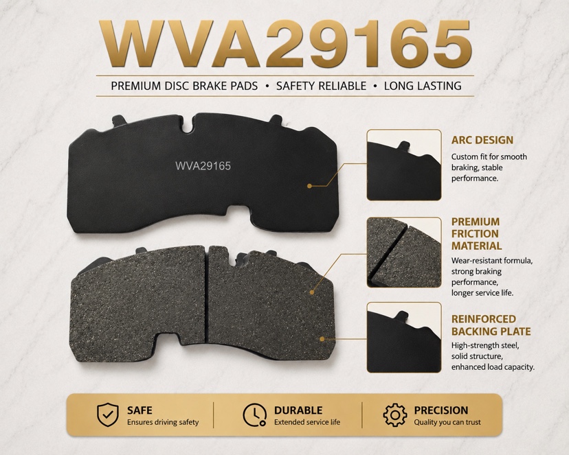 WVA19265 Semi-Metallic Disc Brake Pads for Heavy Duty Truck